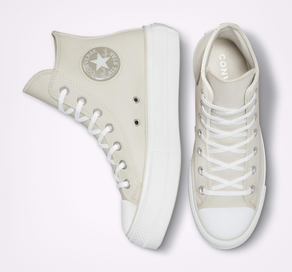 Chuck Taylor All Star Lift Platform Pearl Patch-Bone-36