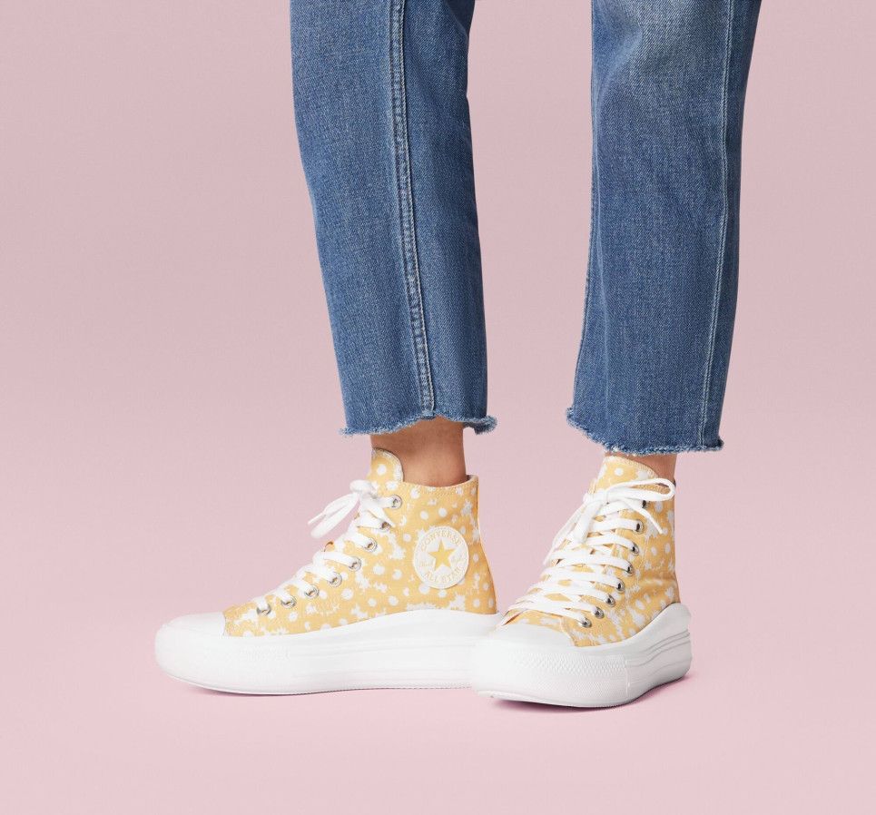 Chuck Taylor All Star Move Platform Bright Florals-Orange-36