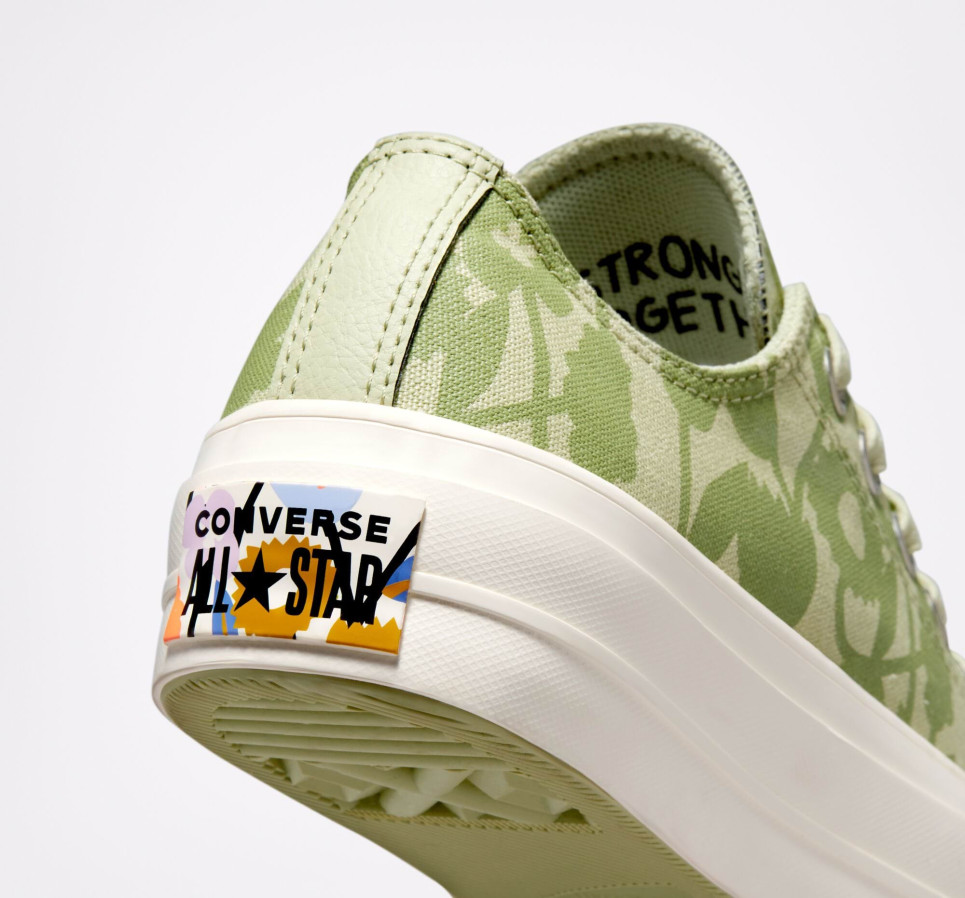 Chuck Taylor All Star Lift Platform We Are Stronger Together-Green-36