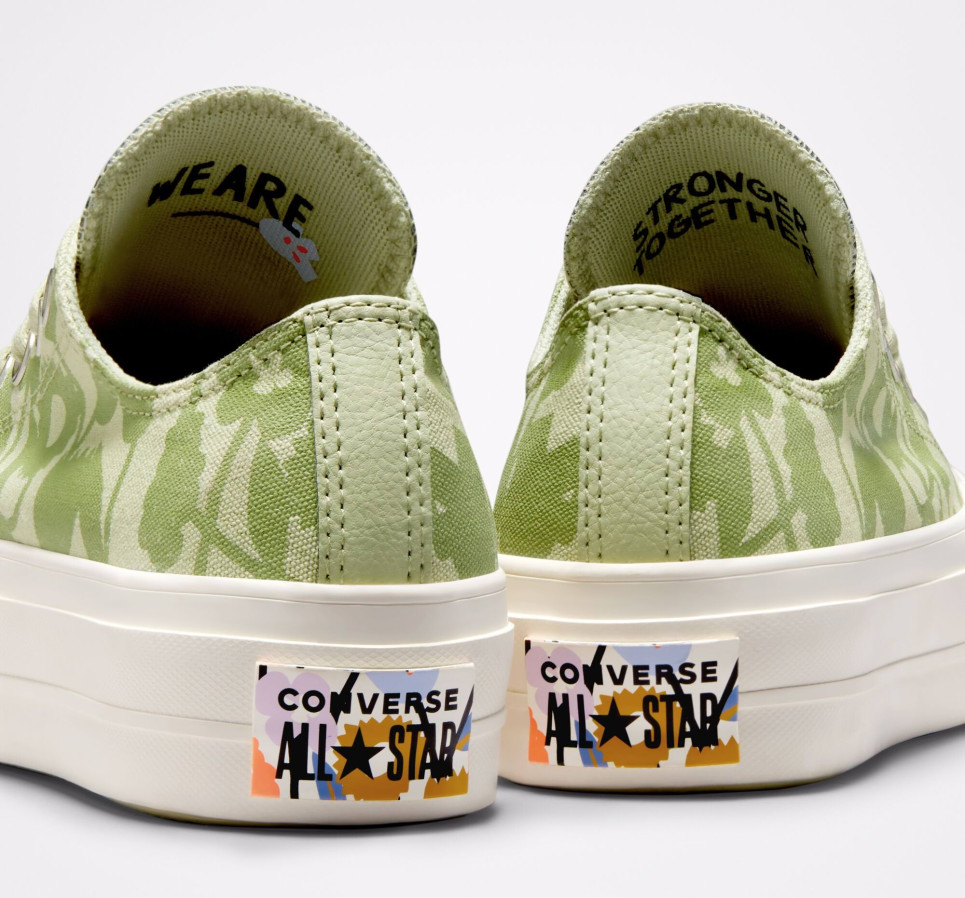 Chuck Taylor All Star Lift Platform We Are Stronger Together-Green-36