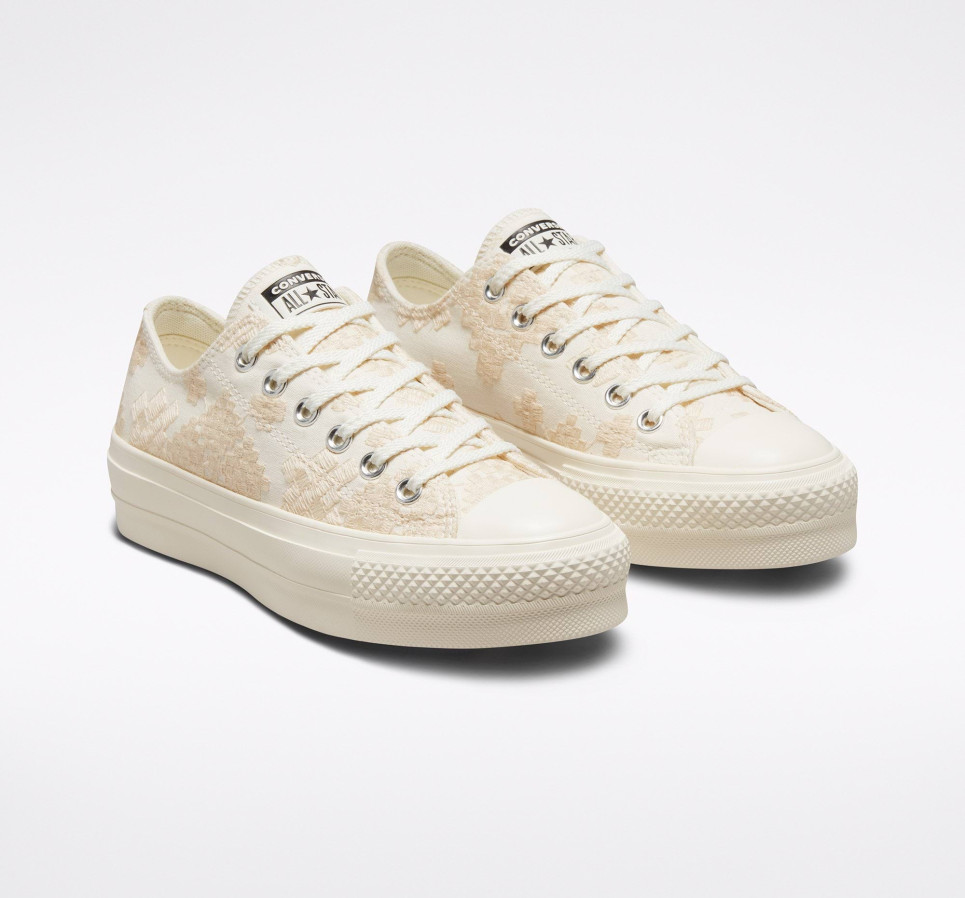 Chuck Taylor All Star Lift Festival Broderie	-Cream-36