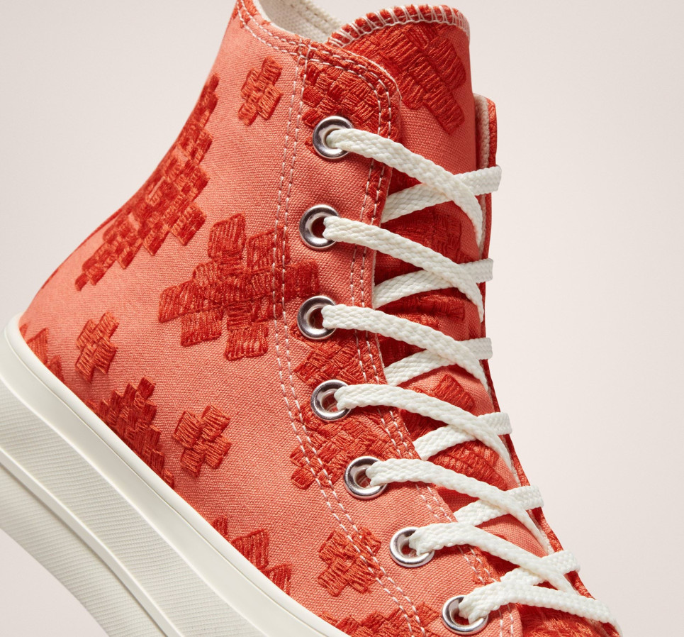 Chuck Taylor All Star Lift Festival Broderie-Red-35