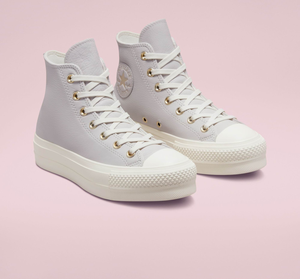Chuck Taylor All Star Lift Platform Earthy Neutrals-Grey-36