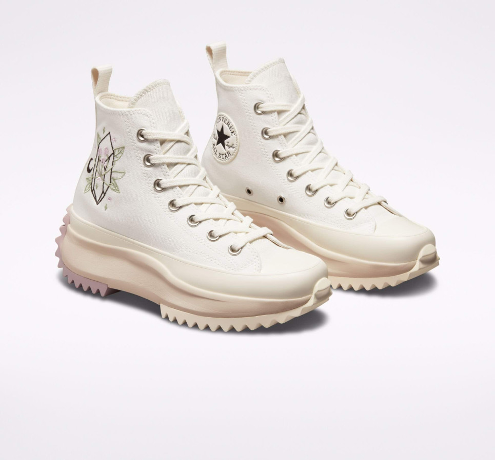 Run Star Hike Platform Embroidered Crystals-Vintage White-36