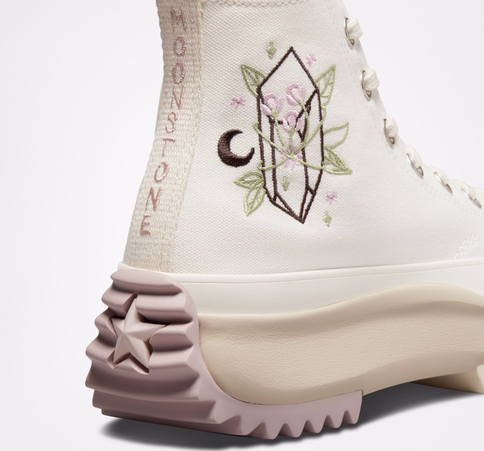 Run Star Hike Platform Embroidered Crystals-Vintage White-36