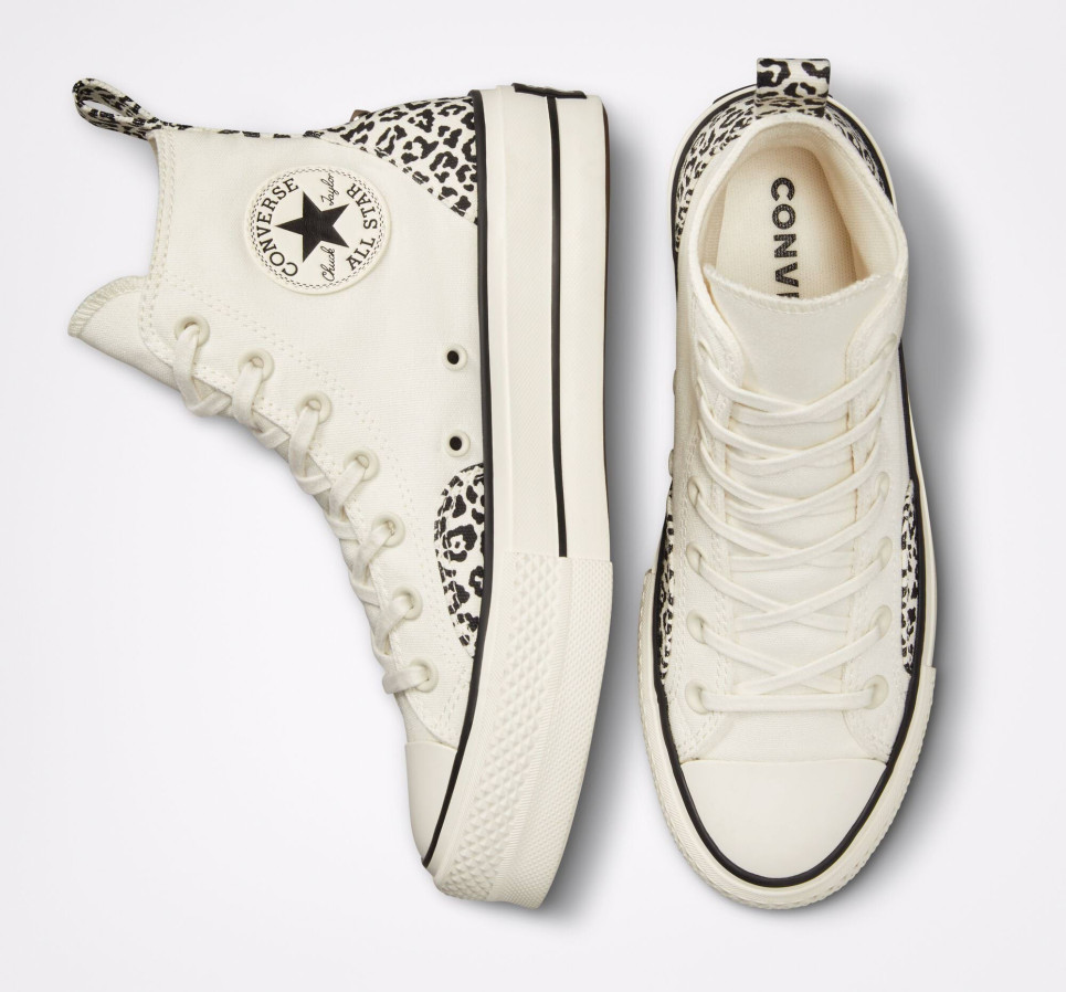  Chuck Taylor All Star Lift Platform Animal Mix-Egret-36.5