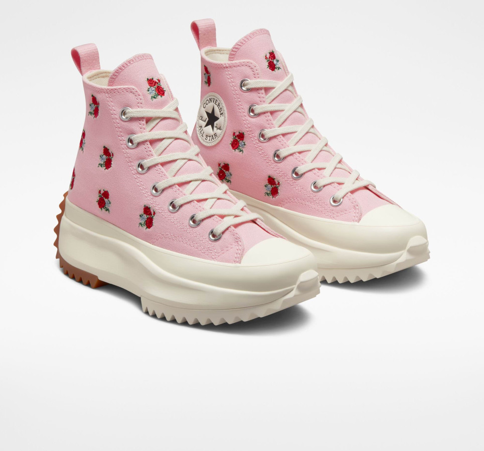 Run Star Hike Platform Embroidered Floral