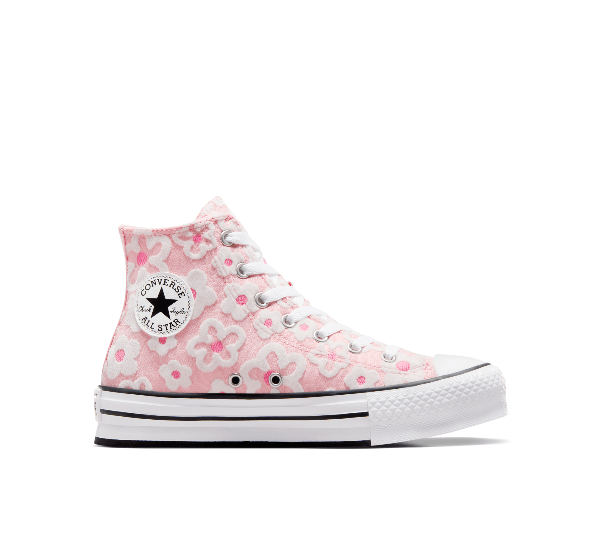 Chuck Taylor All Star Lift Platform Flower Embroidery
