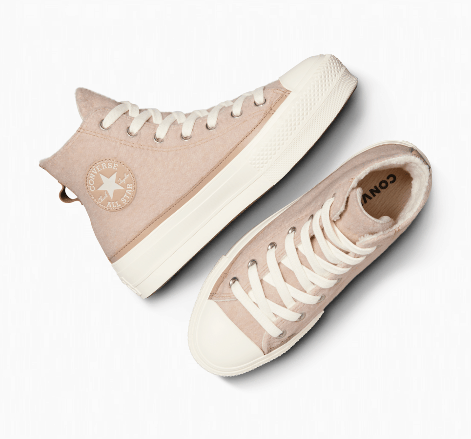 Chuck Taylor All Star Lift Platform Faux Mohair