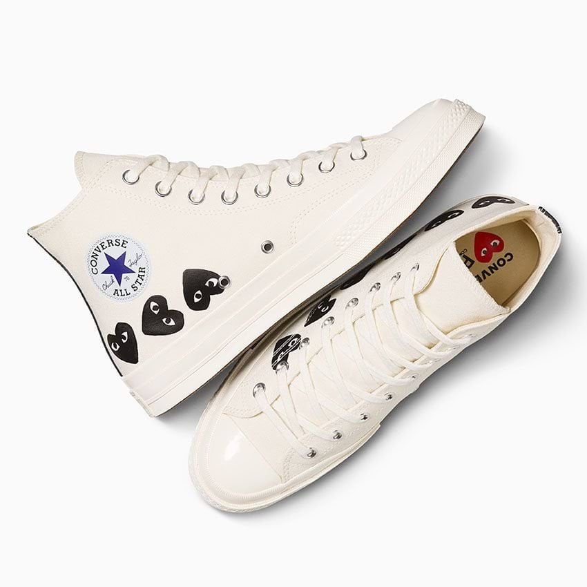Converse x Comme des Garçons PLAY Chuck 70 Multi Heart-Cream-36