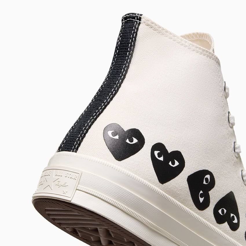 Converse x Comme des Garçons PLAY Chuck 70 Multi Heart-Cream-36