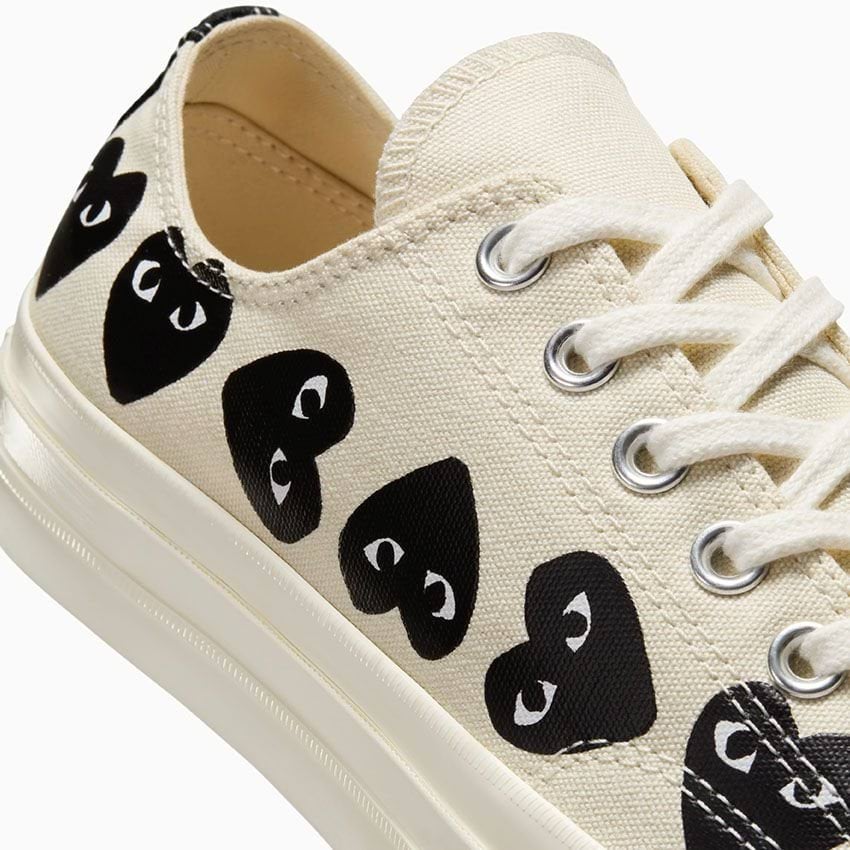 Converse x Comme des Garçons PLAY Chuck 70 Multi Heart-Cream-36