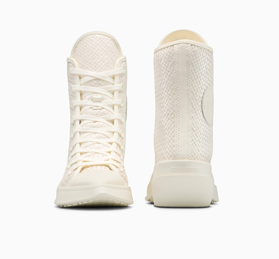 Chuck 70 De Luxe Pointed Platform Woven Leather