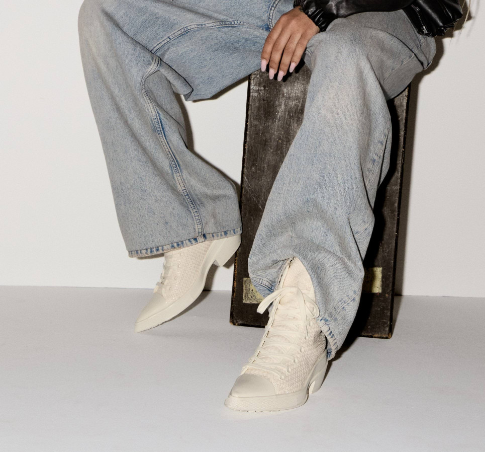 Chuck 70 De Luxe Pointed Platform Woven Leather