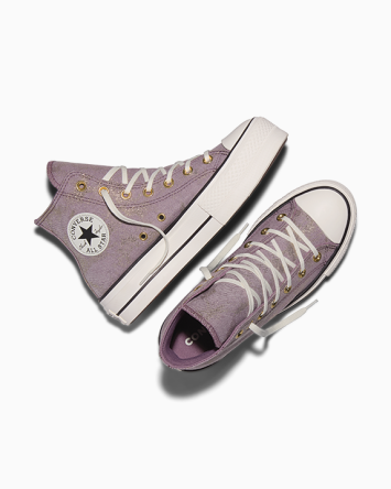 Chuck Taylor All Star Lift Platform Metallic Twill