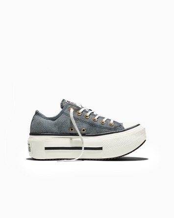 Chuck Taylor All Star Lift Double Stack Platform Metallic Twill