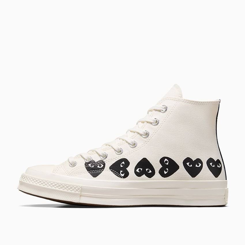 Converse x Comme des Garçons PLAY Chuck 70 Multi Heart-Cream-36