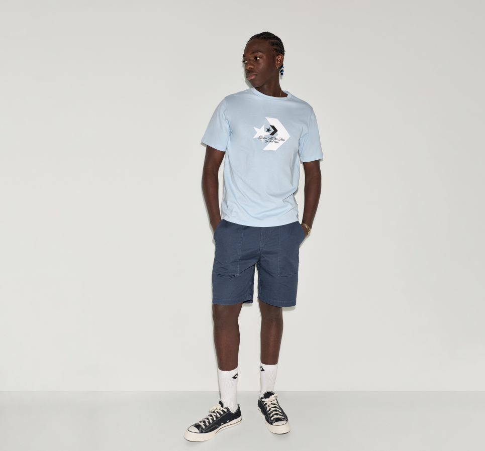 CHEV SCRIPT TEE