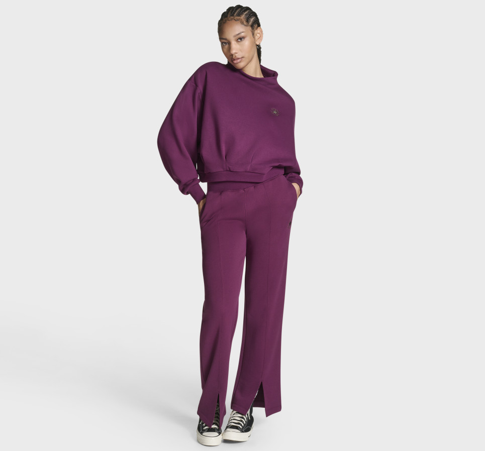 Mock Neck Oversized Sweatshirt
