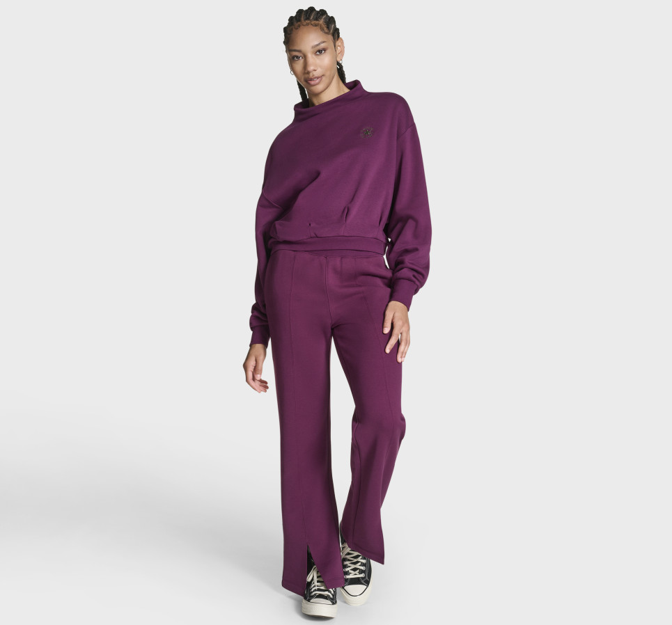 Mock Neck Oversized Sweatshirt