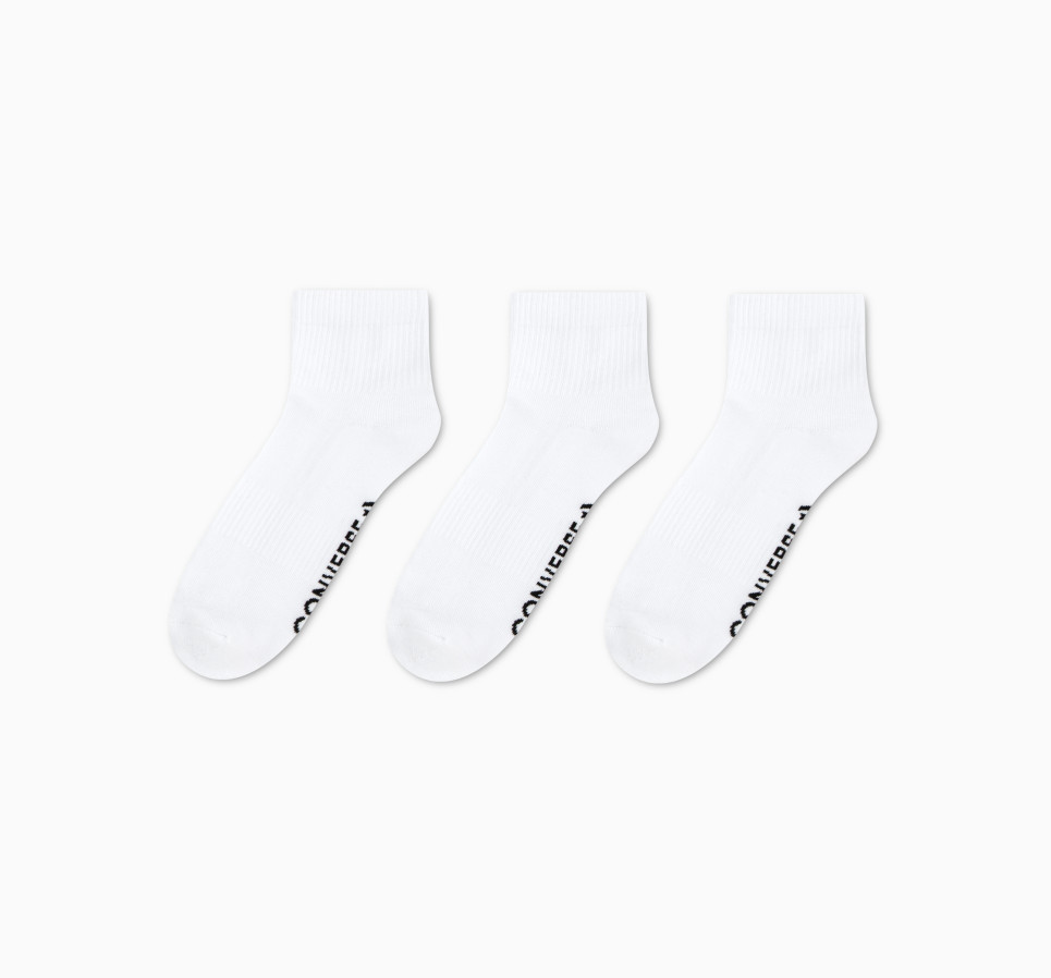 3-Pack Wordmark Quarter Socks
