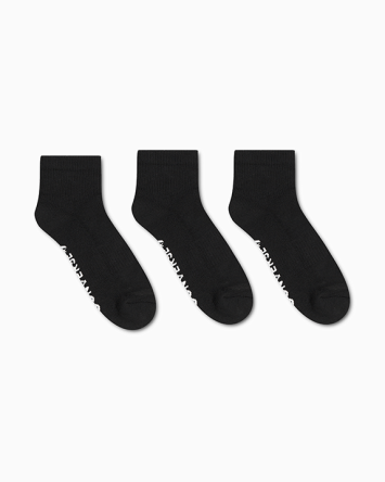 3-Pack Wordmark Quarter Socks