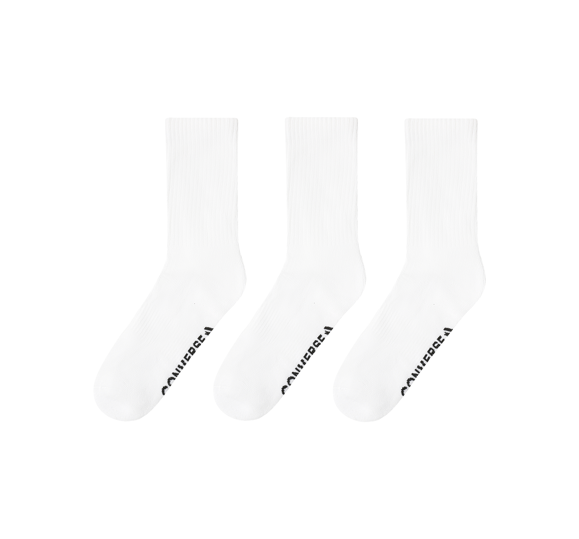 3‑Pack Wordmark Half‑Crew Socks