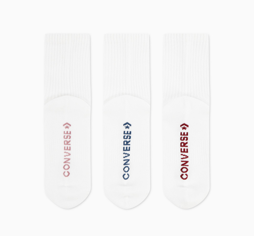 3‑Pack Wordmark Half‑Crew Socks